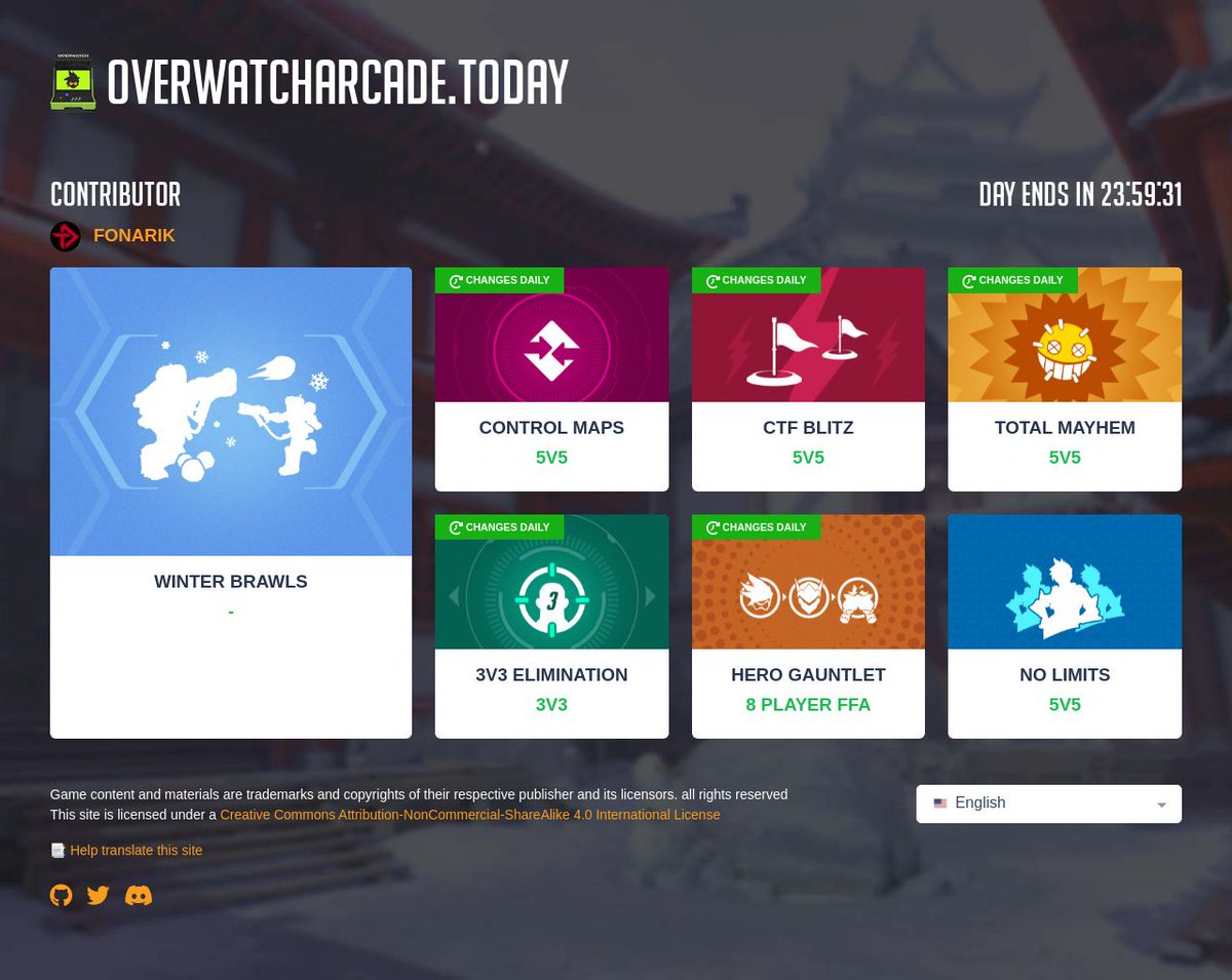 Daily Overwatch arcade modes tweet media