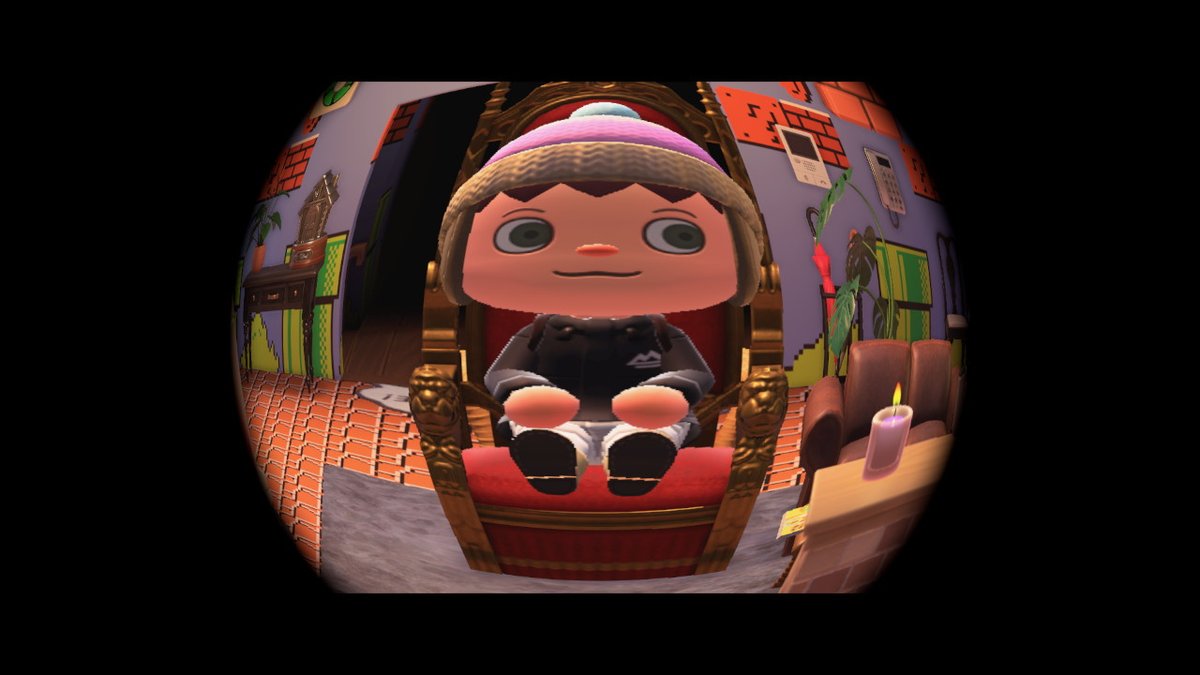 benandkathtv's tweet photo. A king on his throne #AnimalCrossing #ACNH #NintendoSwitch https://t.co/7kri6lgR9c