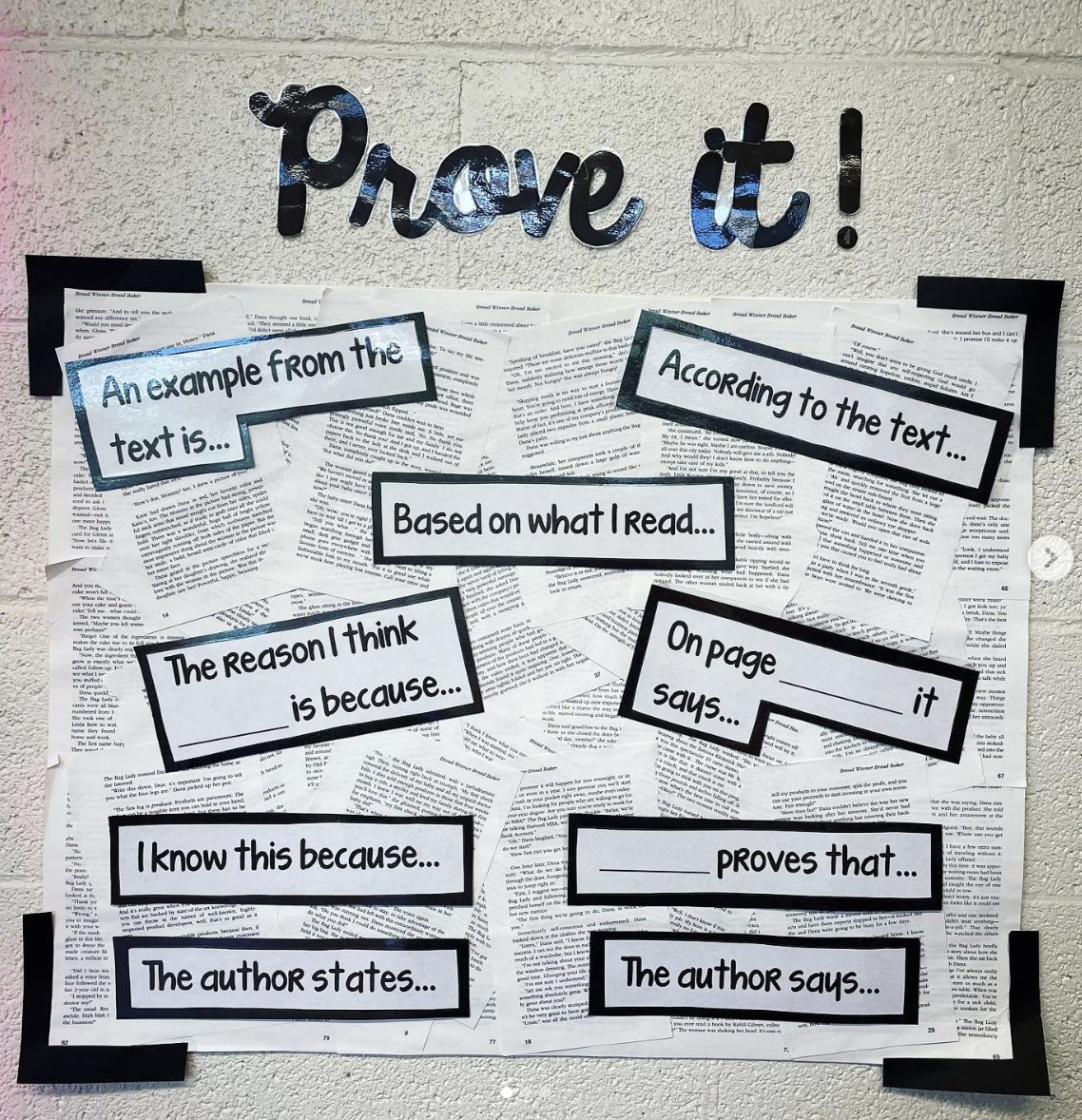 teacher2teacher's tweet photo. "These sentence stems help my kids support their answers with evidence in COMPLETE sentences!" 💬

(Via T @ teachingbooksmarts on Instagram) https://t.co/e9XrH4VOOG