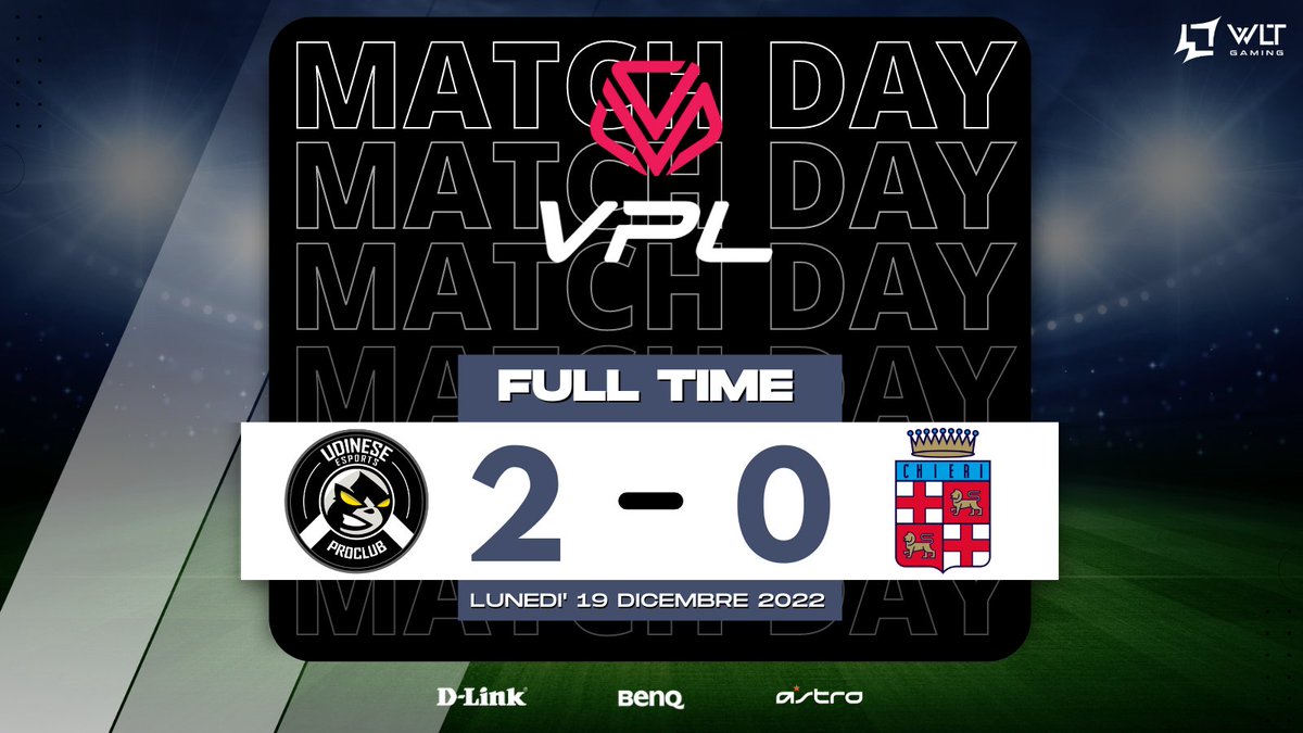 🏆 <a href="/VPLItaly/">VPL Italy 🇮🇹</a> 
🆚 @ChieriESports 
✅ 2-0
⚽️⚽️🎖️ <a href="/Zzurda93/">Zurda ⚫️🔴🏆</a> 
👟 <a href="/FiorenteEnrico/">Xx_FIORE92_xX</a> 
👟 <a href="/Basky89/">Federico Baschirotto</a>