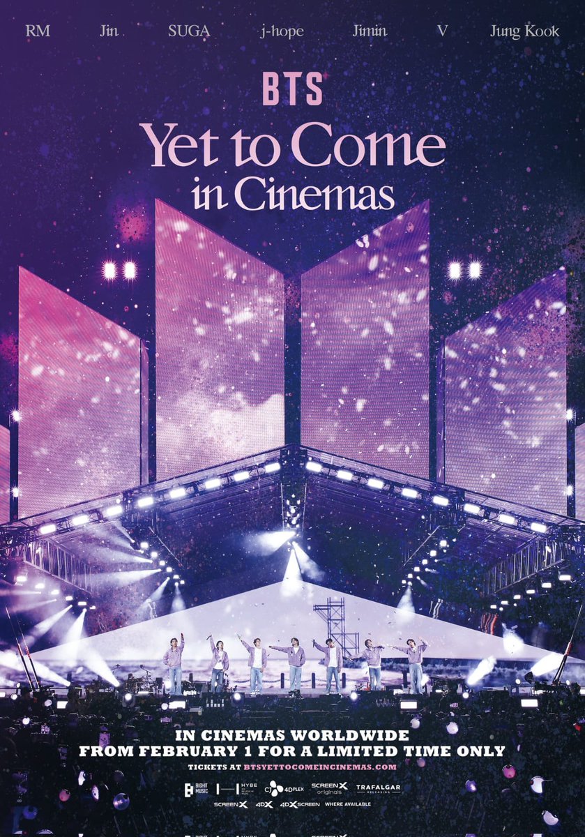 BANGTANHIIT's tweet photo. [🚨] - "BTS: Yet To Come in Cinemas" O show do BTS em Busan será transmitido nos cinemas do MUNDO todo.  🔥

🗓️ 01/02/2023! https://t.co/qTQAdH2EYx