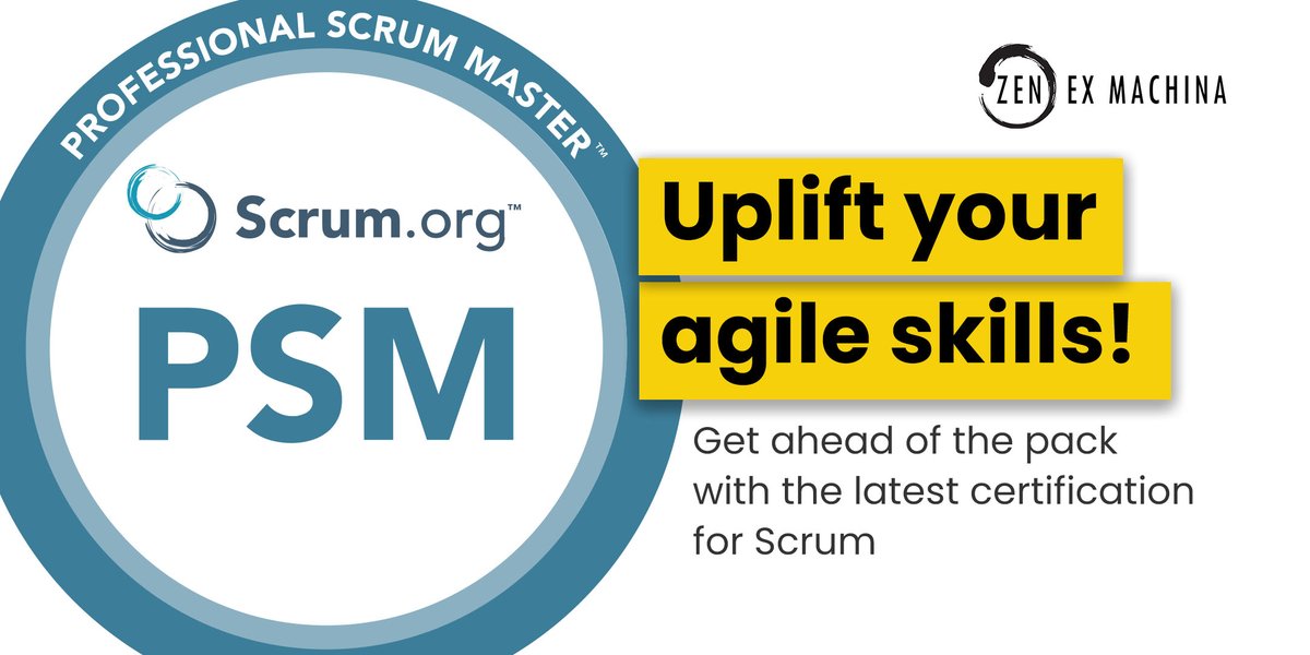 Professional Scrum Master Certification endows you with a solid foundation of the Scrum framework and  helps you apply thsi conceptual knowledge to guiding teams in the real world. Check out our upcoming courses to get ahead of the pack. bit.ly/3iQ5zTG