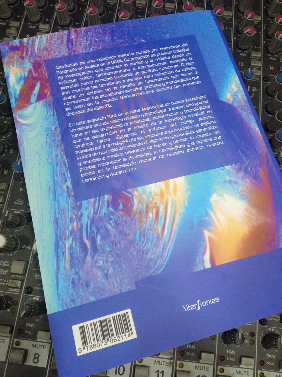 proLIBREros's tweet photo. 🎉 Publicación: Algoritmos arruinados. Perspectivas situadas de tecnología musical

Después de un par de meses de su publicación, les traemos esta publicación sobre música y software libre, editada por @ENM_UNAM y formada por nostros😎 https://t.co/Lq3GXdVRef