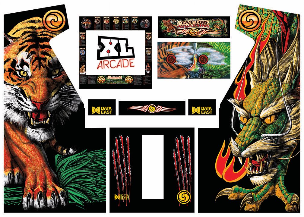 XLarcades's tweet photo. Tattoo Assassins complete artwork package now available! https://t.co/J4iz0UzTWc
