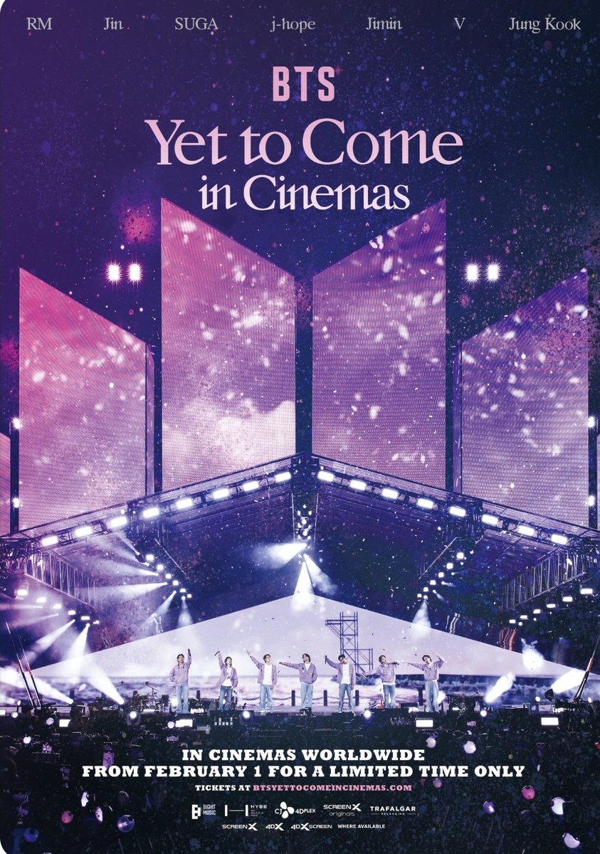 FollowTrick_AR's tweet photo. 📍BigHit acaba de informar que 'Yet To Come in Busan' se estrenará en los cines de todo el mundo!

"Nos gustaría informarles que <BTS: Yet To Come in Cinemas> la película se estrenará en los cines de todo el mundo el 1 de febrero de 2023.
+ https://t.co/1udVvNca6x