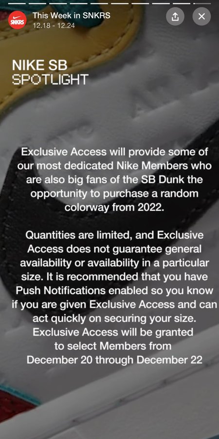 SOLELINKS's tweet image. Exclusive access on Select Nike SB Dunk styles will be granted starting tomorrow, December 20th to 22nd

SB Dunk Low Be True &amp;amp; High Mets showing on SNKRS app Upcoming tab 

Got Nike SB Dunk High &apos;Mets&apos; showing on SNKRS desktop bit.ly/3duOWYg