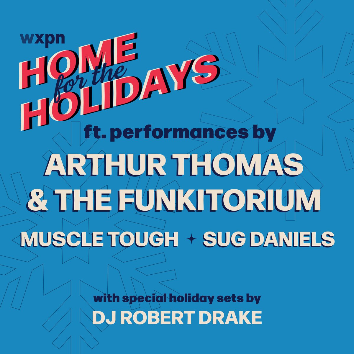 wxpnfm's tweet photo. Reminder to set your alarms for tomorrow at 8pm ET to listen and watch our 14th annual Home for the Holidays! Featuring local Philly artists performing your favorite holiday inspired tunes. Listen on the air or watch online at https://t.co/YdVukwiqiB https://t.co/GeERznpjbi