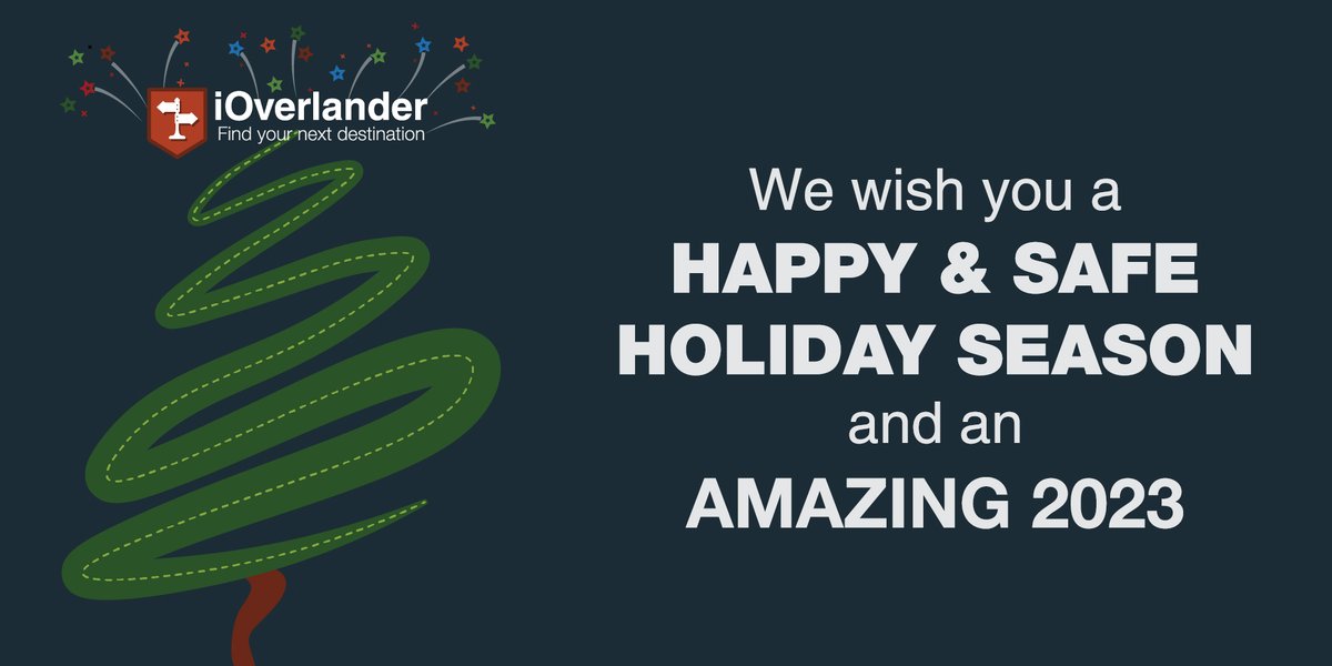 IOverlander's tweet photo. We have seen some amazing new places added in 2022, we cannot wait to see where you overland in 2023!

Wishing you a safe holiday season and an amazing 2023. https://t.co/krTnaFvudH