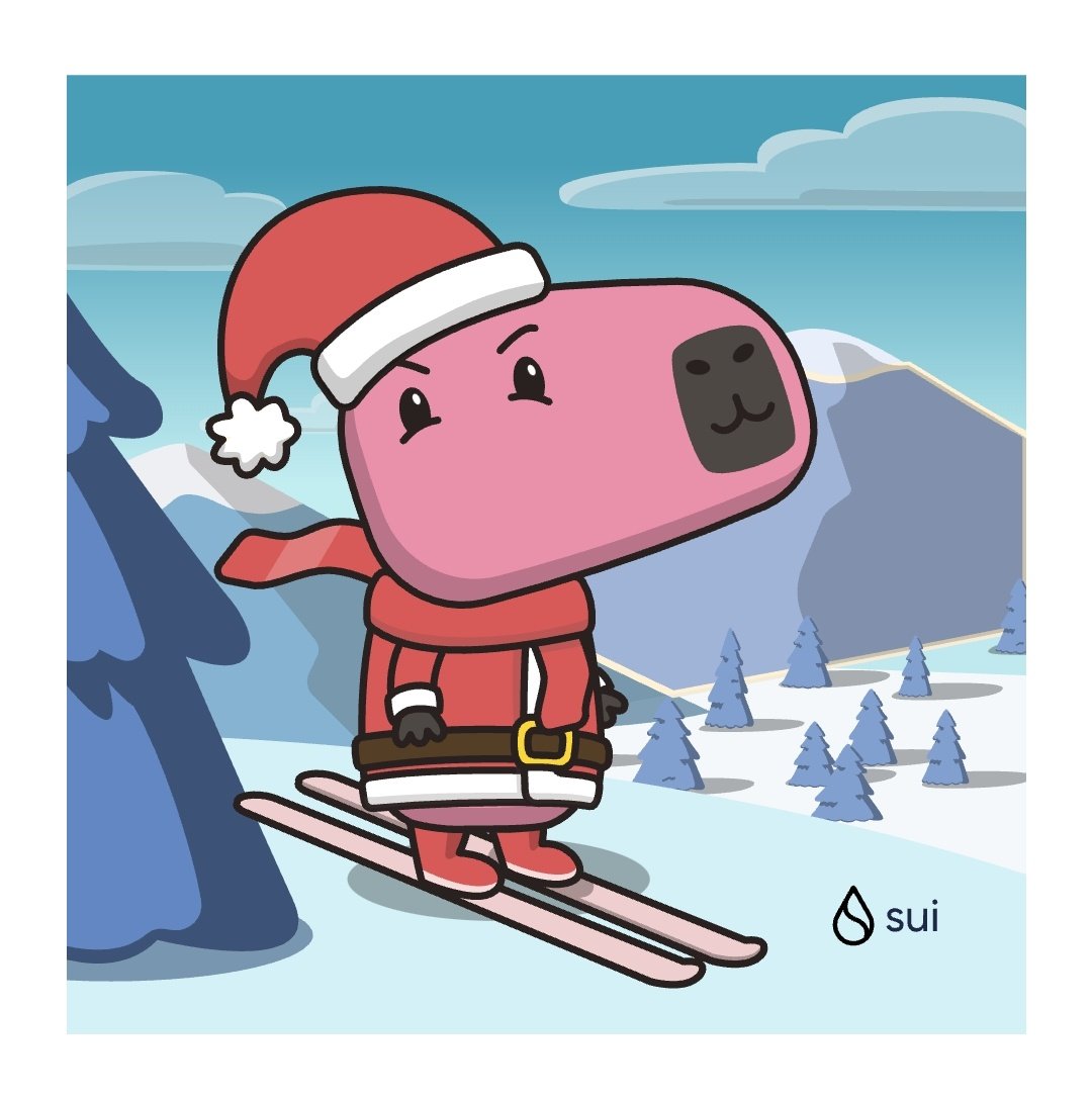 jafari_moji's tweet photo. Cap-snow : girlfriend left and forgotten by her Since she was prepared for winter The boldness prompt her to ski while other kids watches #CapyHolidays https://t.co/ybkch33hLw