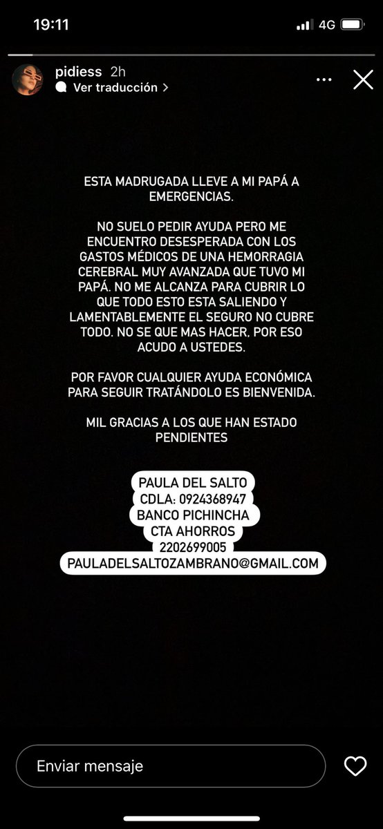 masoltrujillo1's tweet photo. Chicos yo jamás subo este tipo de cosas pero realmente no me imagino lo duro que tiene que ser para Paula esto, uso mi plataforma para pedir su ayuda ya de los tantos amigos que Paula tiene .. por favor RT https://t.co/q2ijqXjSjR