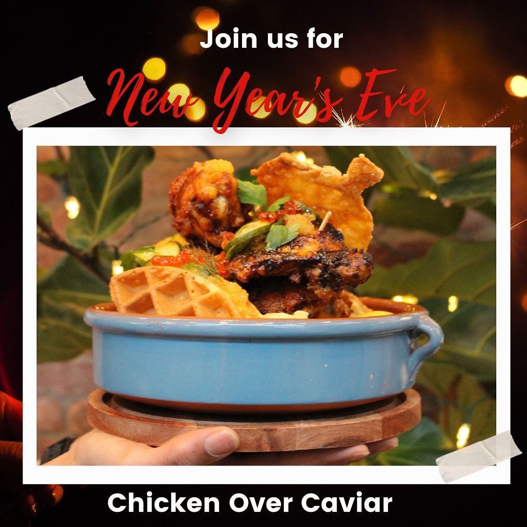 We’re ending the year off the only way we know how, with delicious entrees and cocktails. 

For Christmas Eve enjoy a delicious Lamb Bolognese dinner and for New Years Eve we have created a shareable dish called Chicken Over Caviar.