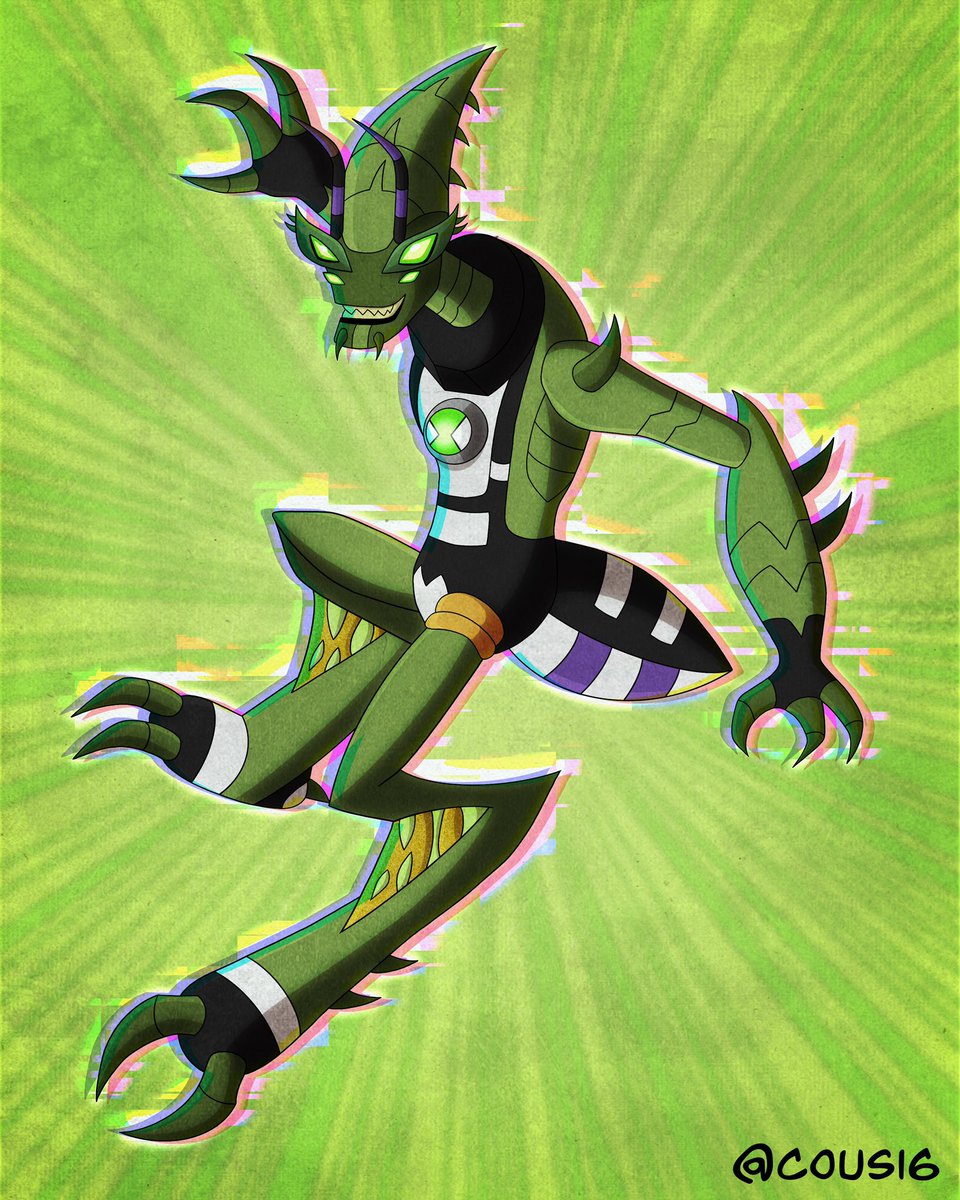 Cous161's tweet photo. CRASHHOPPER 💥🦗

#ArtistOnTwitter #art #artwork #digitalart #illustration #procreate #Ben10 #creaturedesign #alien #crashhopper https://t.co/6MWNuIHwWW