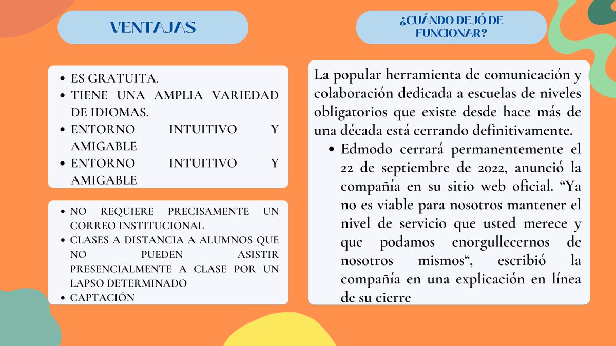Alison34031687's tweet photo. Conocías sobre la aplicación EDMODO? Aquí te dejo un poco de información que te puede servir 🥰
#EDMODO
#PedagogiadelasCienciasExperimentales #Productos #Multimedia #tic #Ntic #docenteTic #LMS #audiovisuales  #educacion @jorgearmi20  @experimenutmach https://t.co/XxaQl3lie5