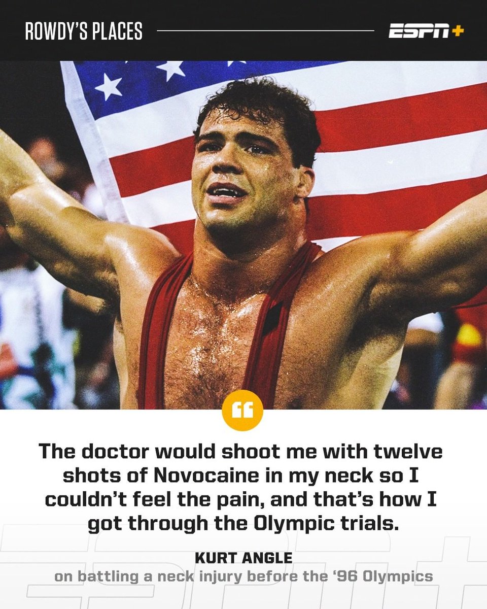 SportsCenter's tweet photo. Never forget this Kurt Angle story 😳 https://t.co/a1pXKqVnwl