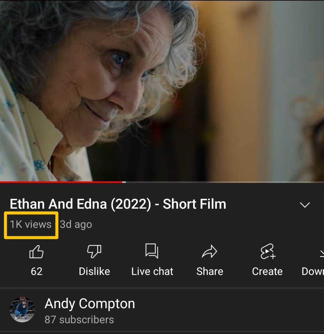 EthanEdnaMovie's tweet photo. 1,000+ views in 3 days! I expected like 200 views at this point if we were lucky. Thank you so much to everyone who's watched the movie, shared, posted something nice about it. Y'all are awesome! https://t.co/PG62WIDDDL