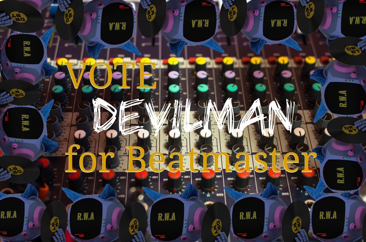 Kento_Ramu's tweet photo. Vote Devilman for Beatmaster
#wearedrrt #drrt
@weareDRRT @adamski_nft https://t.co/BCwWlIwajK