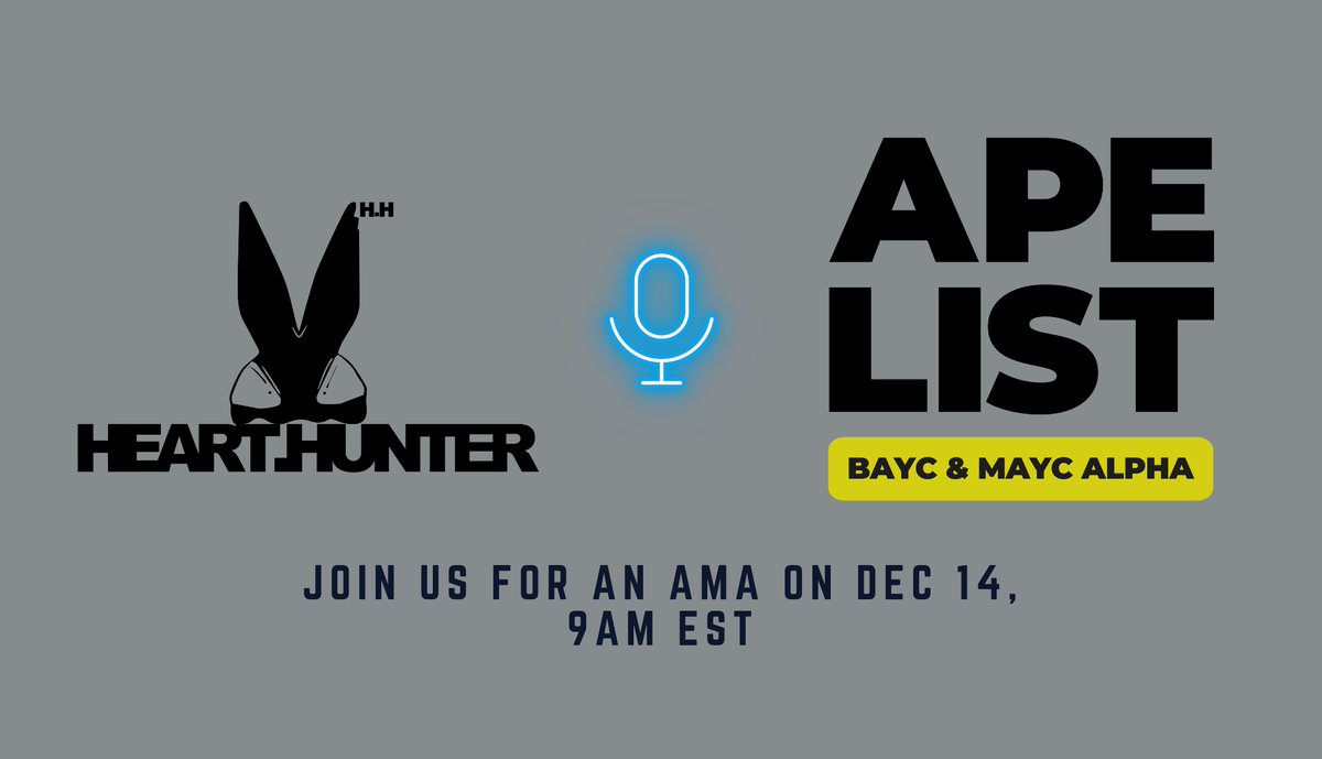 Set your reminders for an AMA tomorrow with @HeartHunterDAO

HeartHunter is a series of works created by artist FFAN. Exhibitions about the collection  have been held in Beijing, Shanghai, New York, Paris, London and Copenhagen.

x.com/i/spaces/1YqJD…