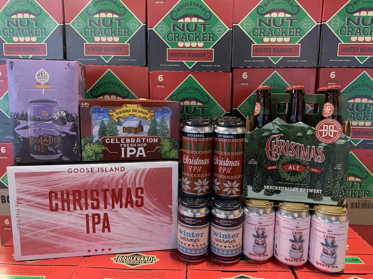 Plenty of Winter, Christmas, Holiday beers still available at Bubbles Gladstone and Bubbles Parkville … thank you for shopping locally owned businesses