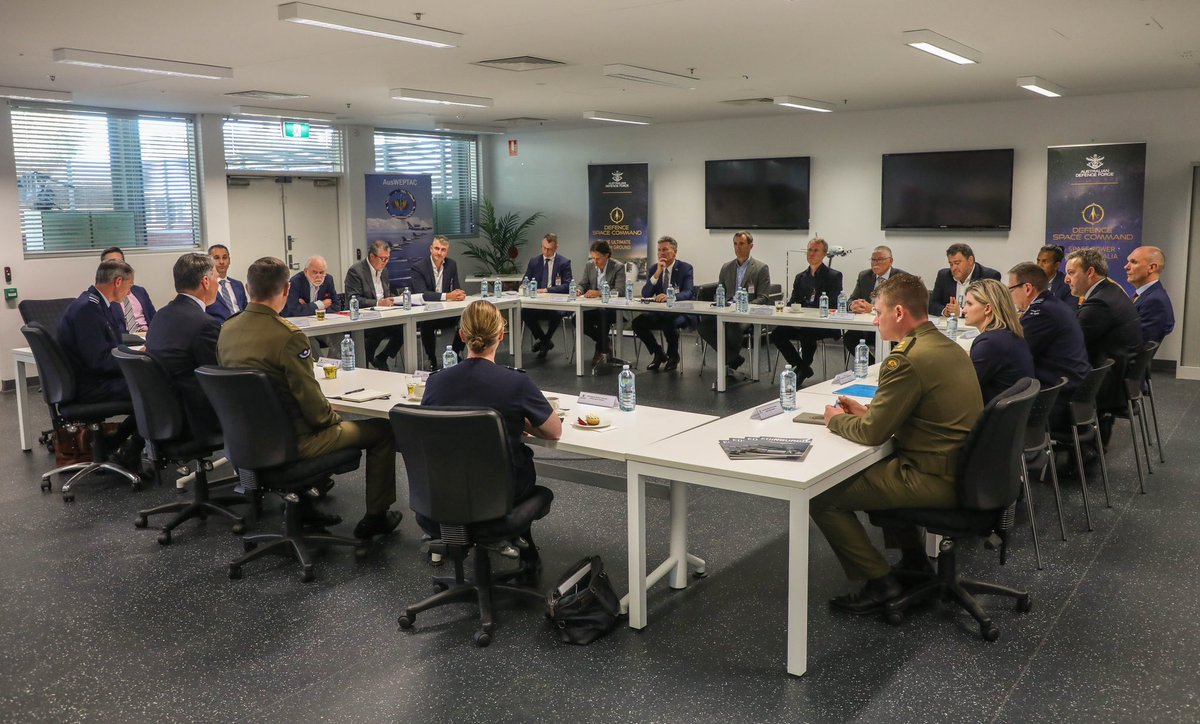 RichardMarlesMP's tweet photo. Space is critical to our national security. 

It was great to meet with industry representatives to discuss how we can harness industry innovation to meet our national security needs, and leverage our unique Australian advantages 🛰️🔭 https://t.co/xdNOdliP8D