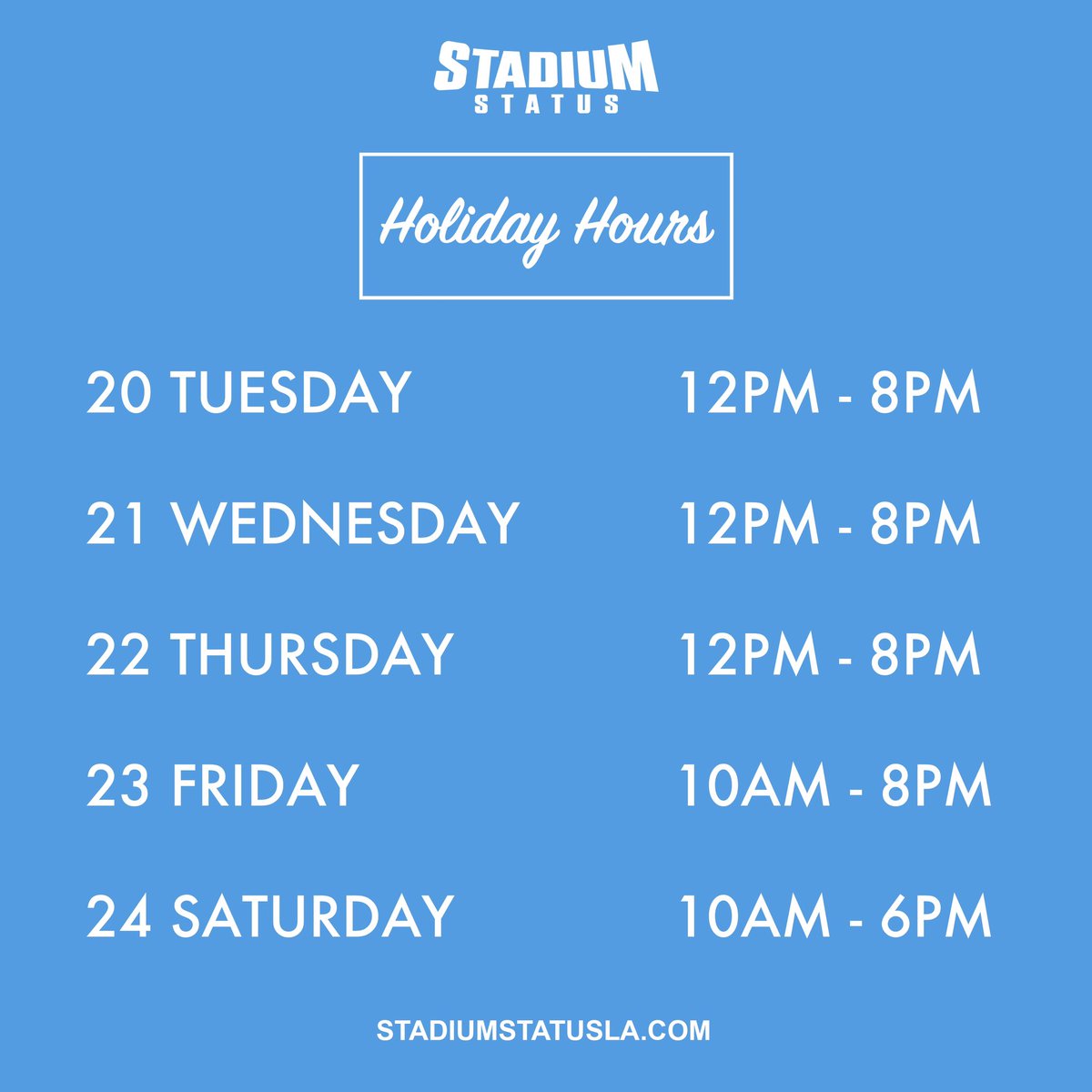 Stadium Status tweet media