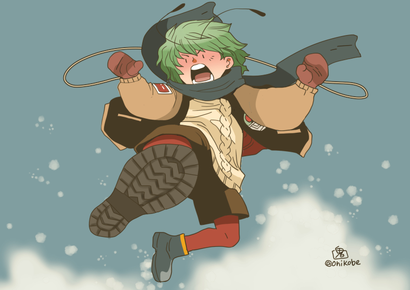 「【冬の東方絵】過去絵ですが久々に東方絵を 」|鬼頭（おにこべ）りんのイラスト