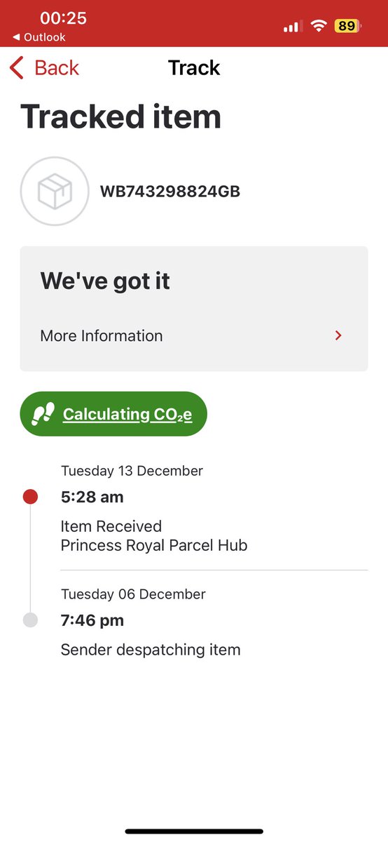 ZoeNicol19's tweet photo. @RoyalMailHelp can you help me ? My parcel has been in the Royal Mail princess hub since Tuesday 😂 https://t.co/4HekiGZnWm