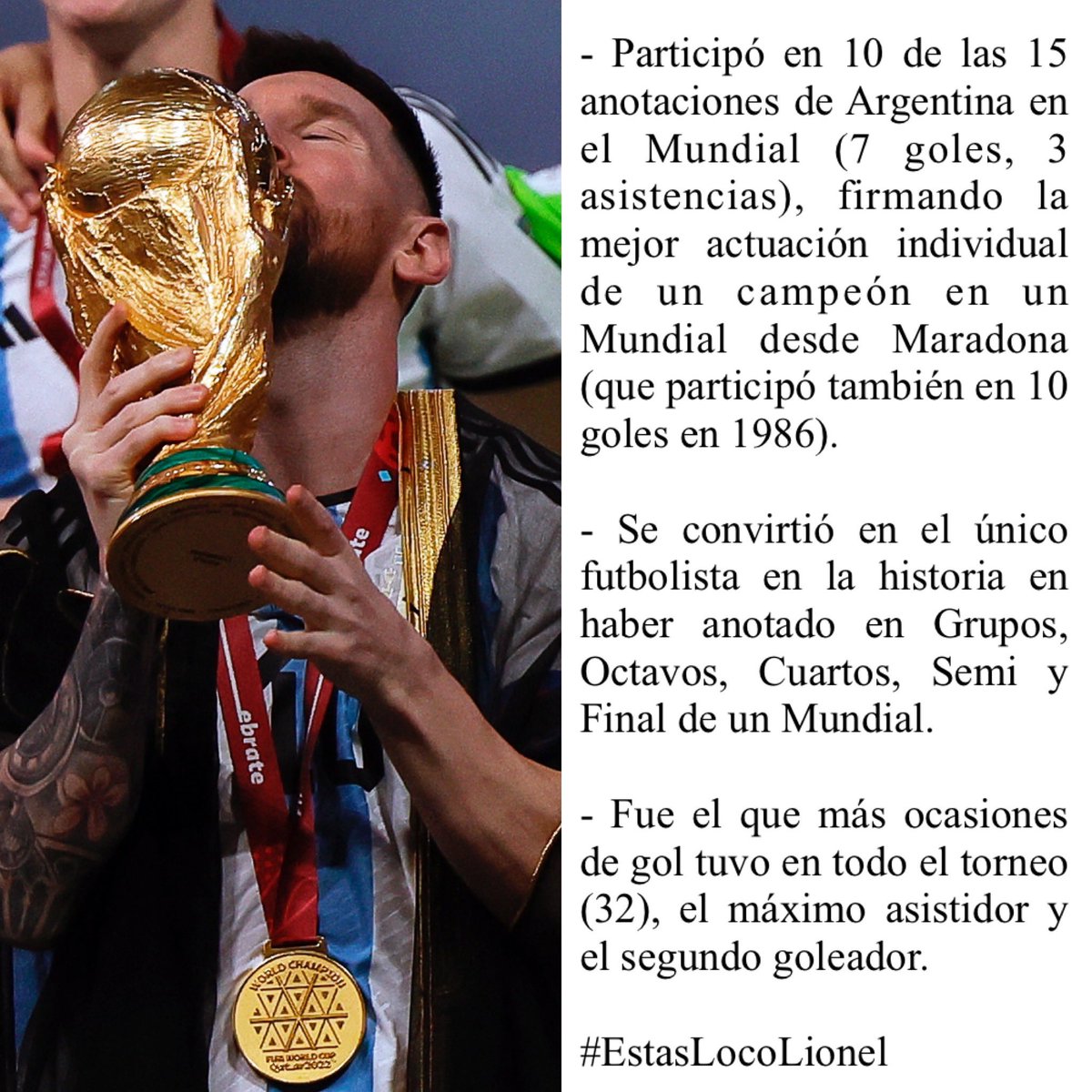 Juezcentral's tweet photo. Ya con cabeza fría y dejando de lado lo emocional, es hora de analizar si realmente Lionel Messi tuvo un papel protagónico en esta Copa del Mundo.
La respuesta es clara... https://t.co/G82x6iQ7hV