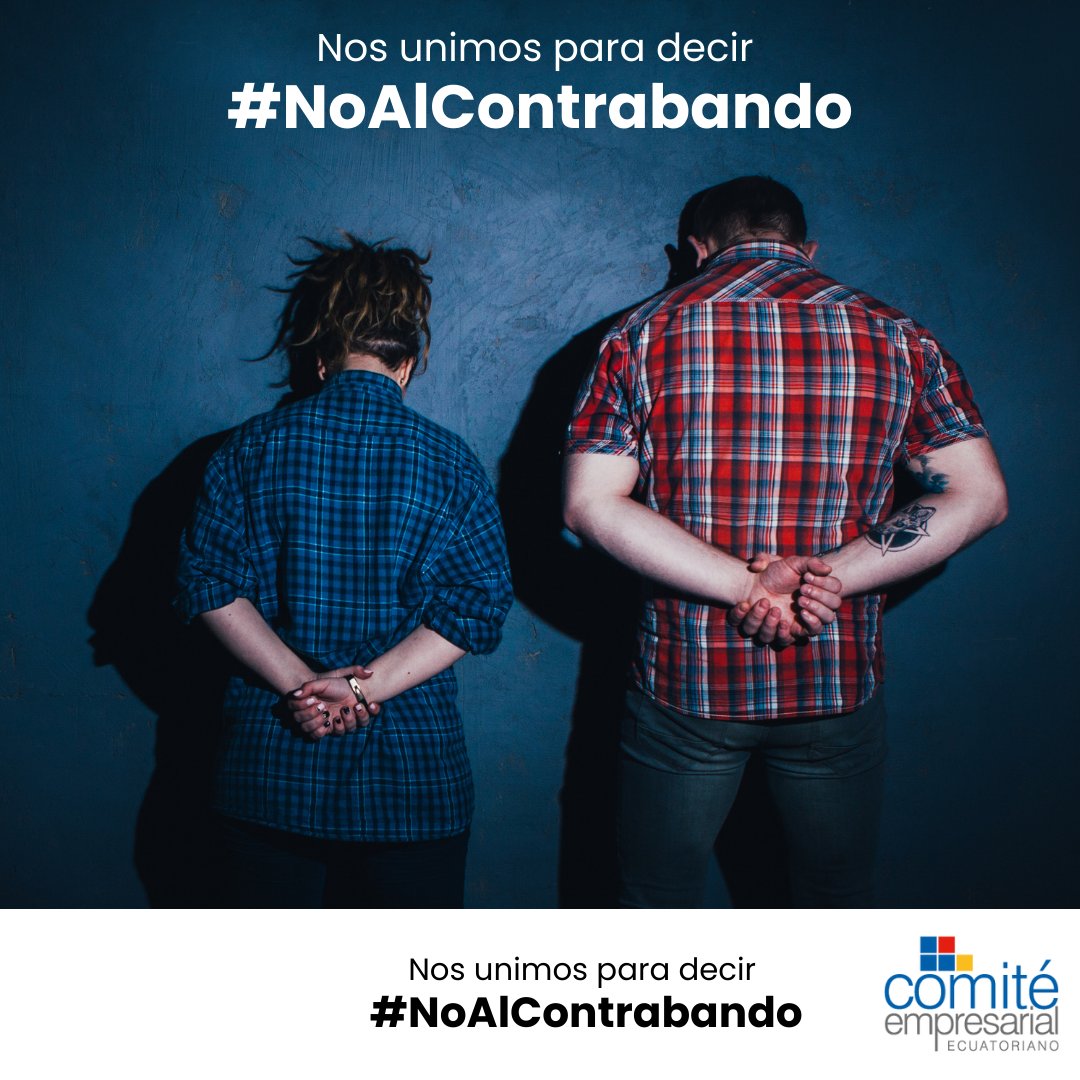 CeEcuatoriano's tweet photo. El #contrabando 🇪🇨 es una problemática que no sólo afecta a la economía del país, sino a la competitividad de las empresas y a la salud de la población. 

¡Nos unimos para decir #NoAlContrabando! https://t.co/YgehlgBr2F