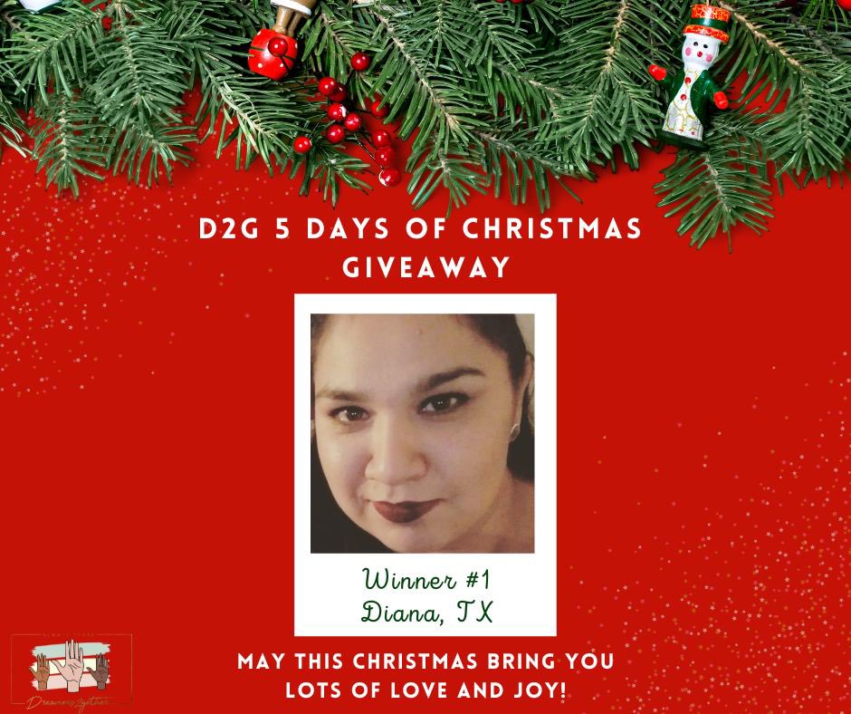 dreamers2gether's tweet photo. Congratulations!!!
Day 1 of our D2G 5 Days of Christmas winner is Diana from TX.
#DACA #dacamented #immigration #ImmigrationMatters #Christmas #Giveaways https://t.co/A57LC0TDxy