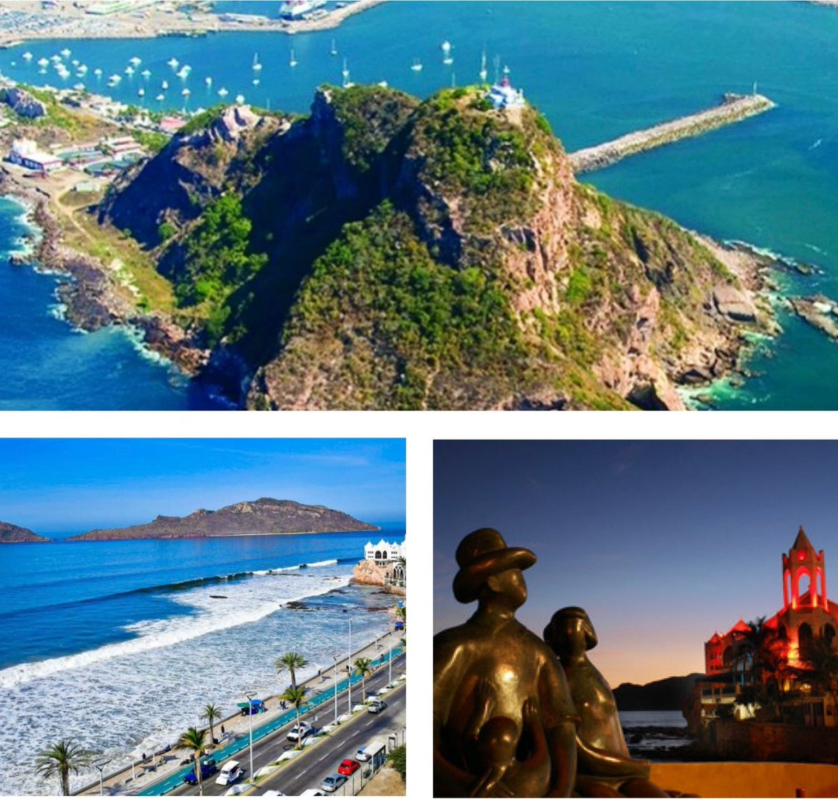 Estas vacaciones les recomiendo viajar a #Mazatlán, #Sinaloa, y visitar el Faro, donde se aprecian una de las vistas más hermosas del Pacífico y la ciudad. En este destino próximamente abrirá el Acuario Mar de Cortés, el más grande de Latinoamérica, y que será un producto ancla.