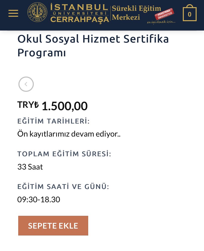 Okul Sosyal Hizmeti Sepete Sığmaz!
<a href="/iu_cerrahpasa/">İstanbul Üniversitesi-Cerrahpaşa - #eniyiolmakiçin</a> bu yanlıştan dönmelidir.

#OkulSHSepeteSığmaz
#OkulSHSertifikaDeğildir
#OkulSosyalHizmeti