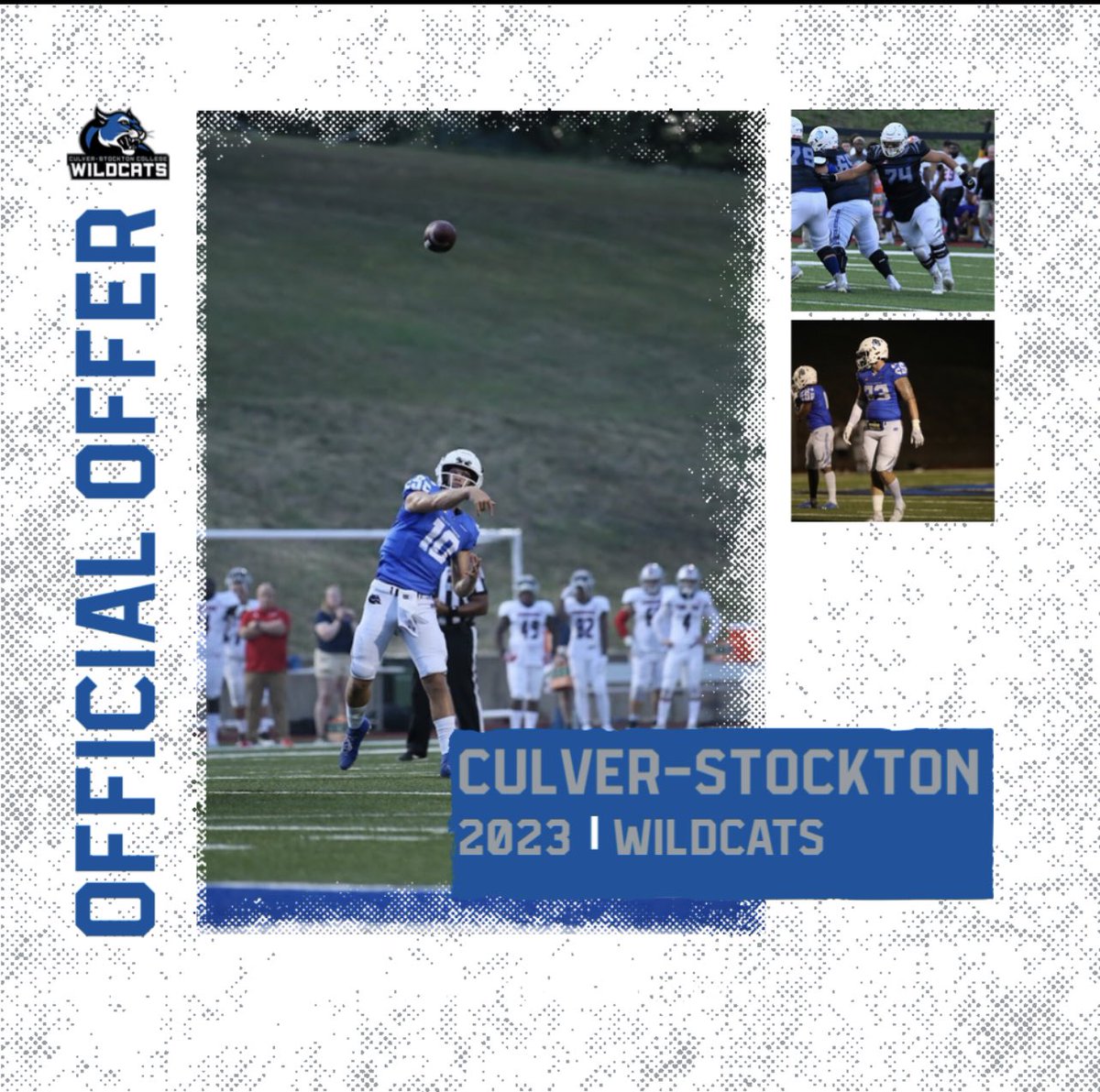 BLESSED TO RECEIVE AN⭕️FFER FROM Culver-Stockton College! <a href="/CoachCutshaw/">Roy Cutshaw Jr</a> <a href="/DexPreps/">DexPreps</a> <a href="/CoachBGarrison/">Coach Garrison</a> <a href="/CoachBGarrison/">Coach Garrison</a> @JMac_Sports @Slocomb_FB <a href="/MrsCoachG247/">Jennifer Garrison</a>