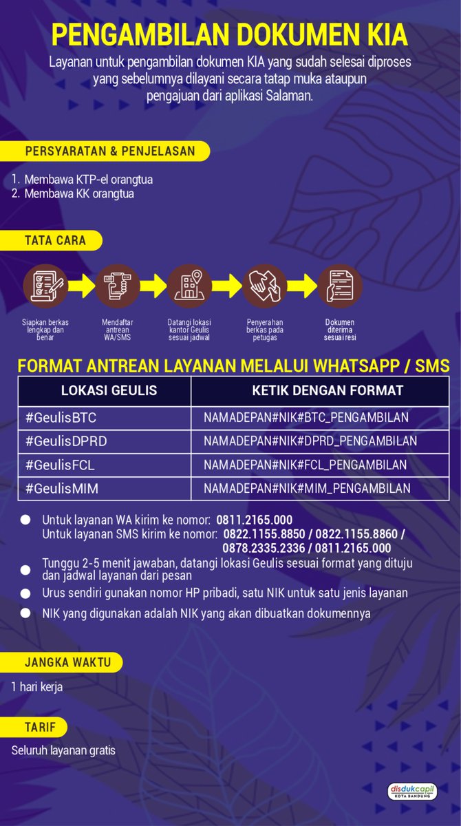 bdg_dukcapil's tweet photo. Layanan Kartu Identitas Anak https://t.co/8FEu4rbktG