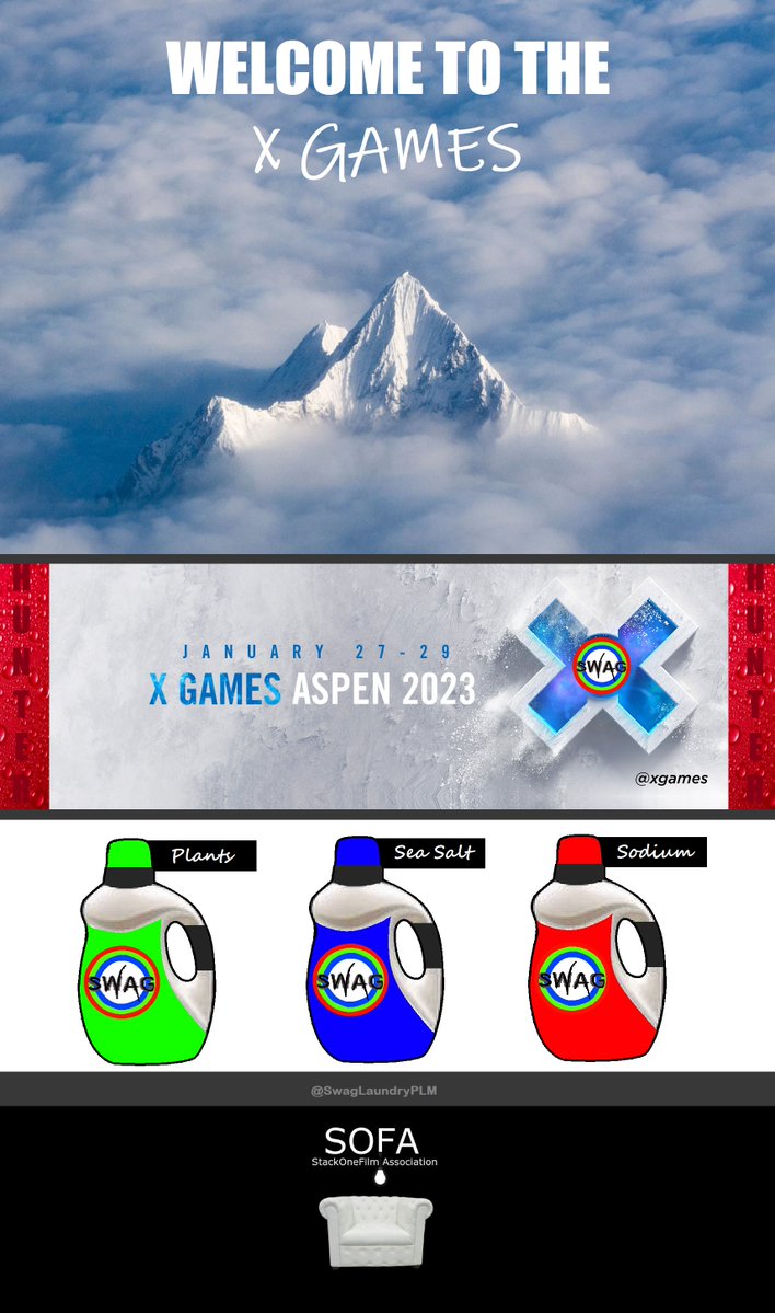 SwagLaundryPLM's tweet photo. #XGAMES @XGAMES

#Human #Athletes H A A A A A A ! ! ! ! ! !

#LaundryDay #Blood #Sweat #Tears #Gfx #Health #Wealth #Film #Snow #Sports #Entertainment

#Swagger #Swag #Laundry #Fashion @SwagLaundryPLM

#theSOFA #SOFA #StackOneFilmAssociation @SOFAssociation

#Aspen #Colorado https://t.co/lzhfZZxWeK