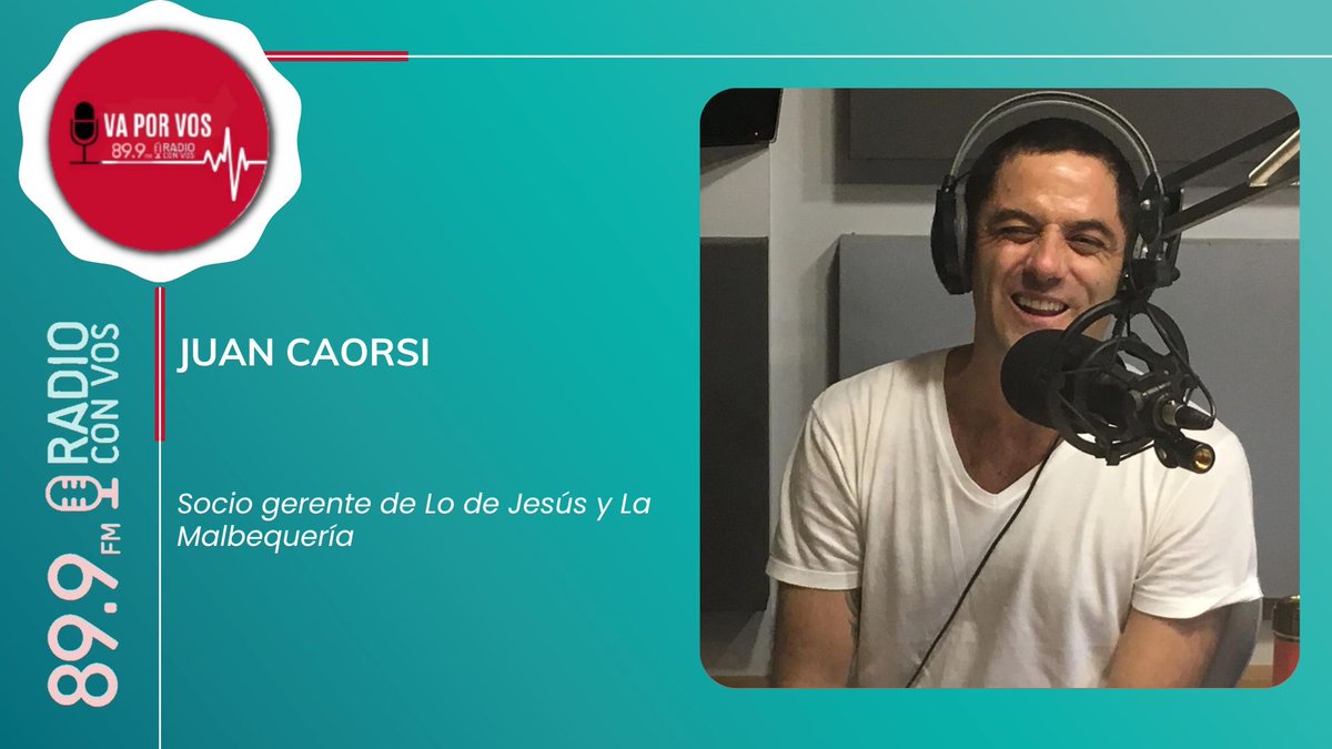 [AHORA🔴] Hablamos con Juan Caorsi | Socio gerente de Lo de Jesús y La Malbequería | en #VaPorVos  ⚡| con <a href="/oorquera/">Oscar Orquera</a> y <a href="/sergrosso/">Sergio Rosso</a>| 📻 por <a href="/radioconvos899/">Radio Con Vos 89.9</a>
