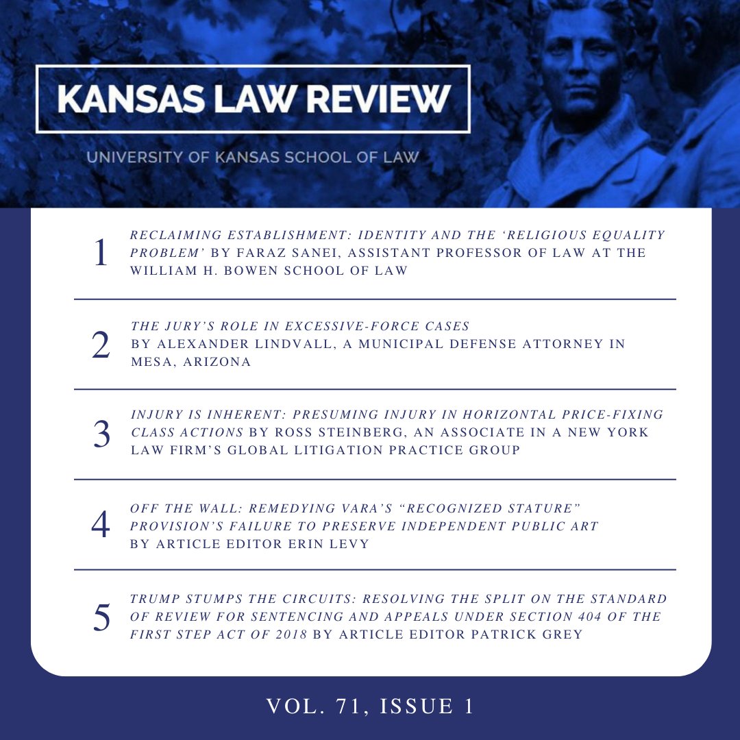 Kansas Law Review tweet media