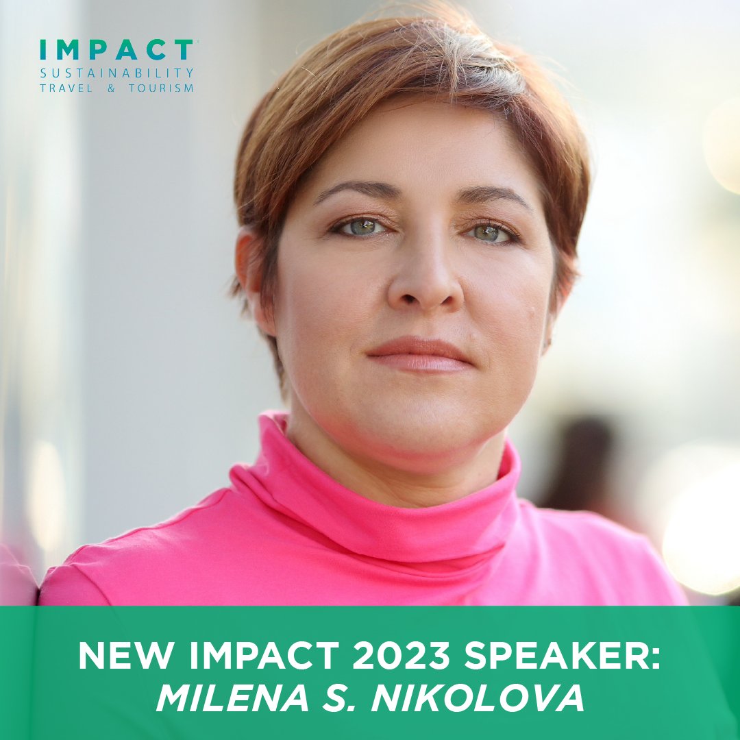 IMPACTnational's tweet photo. We are very excited to welcome speaker Milena S. Nikolova to her first IMPACT Conference!
Read more about Milena: https://t.co/lMBjSmEuHP
#IMPACTnational #sustainabletourism #sustainability https://t.co/dlw1eUh8lJ