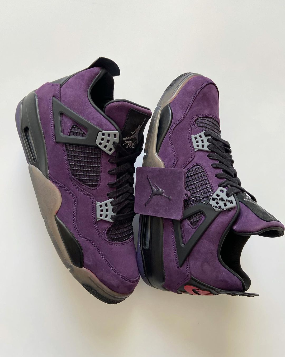 f&f travis scott jordan 4 purple