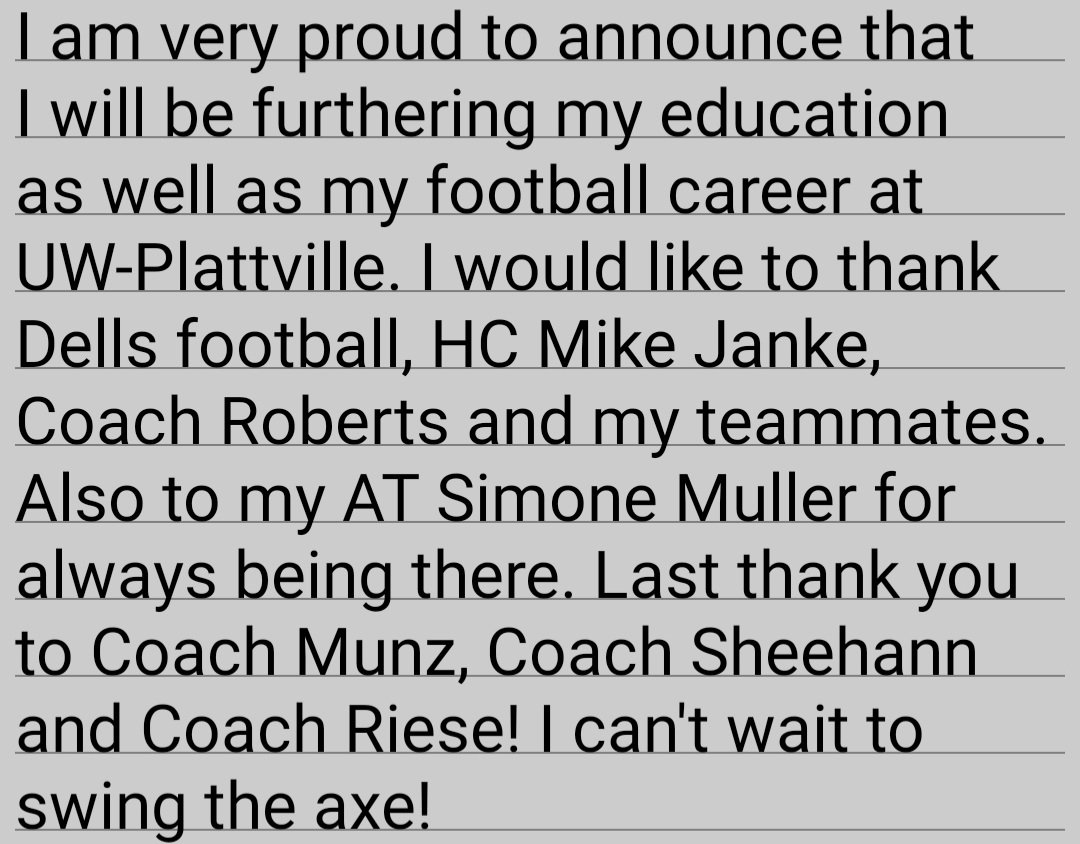 100% committed and ready to go
Thank you WD and <a href="/MikeJanke09/">Mike Janke</a> for everything
Thank you to <a href="/Ryan_Munz/">Ryan Munz</a> <a href="/CoachSheehan12/">Patrick Sheehan</a> <a href="/RieseDraft/">Owen Riese</a> 
Swing the axe!⛏️⛏️