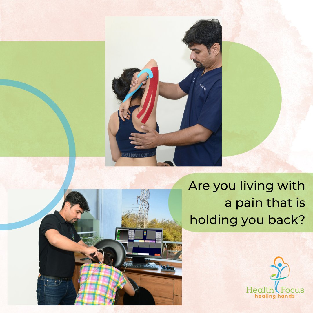 healthfocusphy's tweet photo. Are you living with pain that is holding you back? 
If you want lasting relief, try #HealthFocus #Physiotherapy! 
Our #physiotherapists provide effective treatment for #PainRelief and increase your energy levels! 
Schedule Appointment Today: https://t.co/lHgcuEzk05
☎ 9066090680 https://t.co/PRrXRiBNbv
