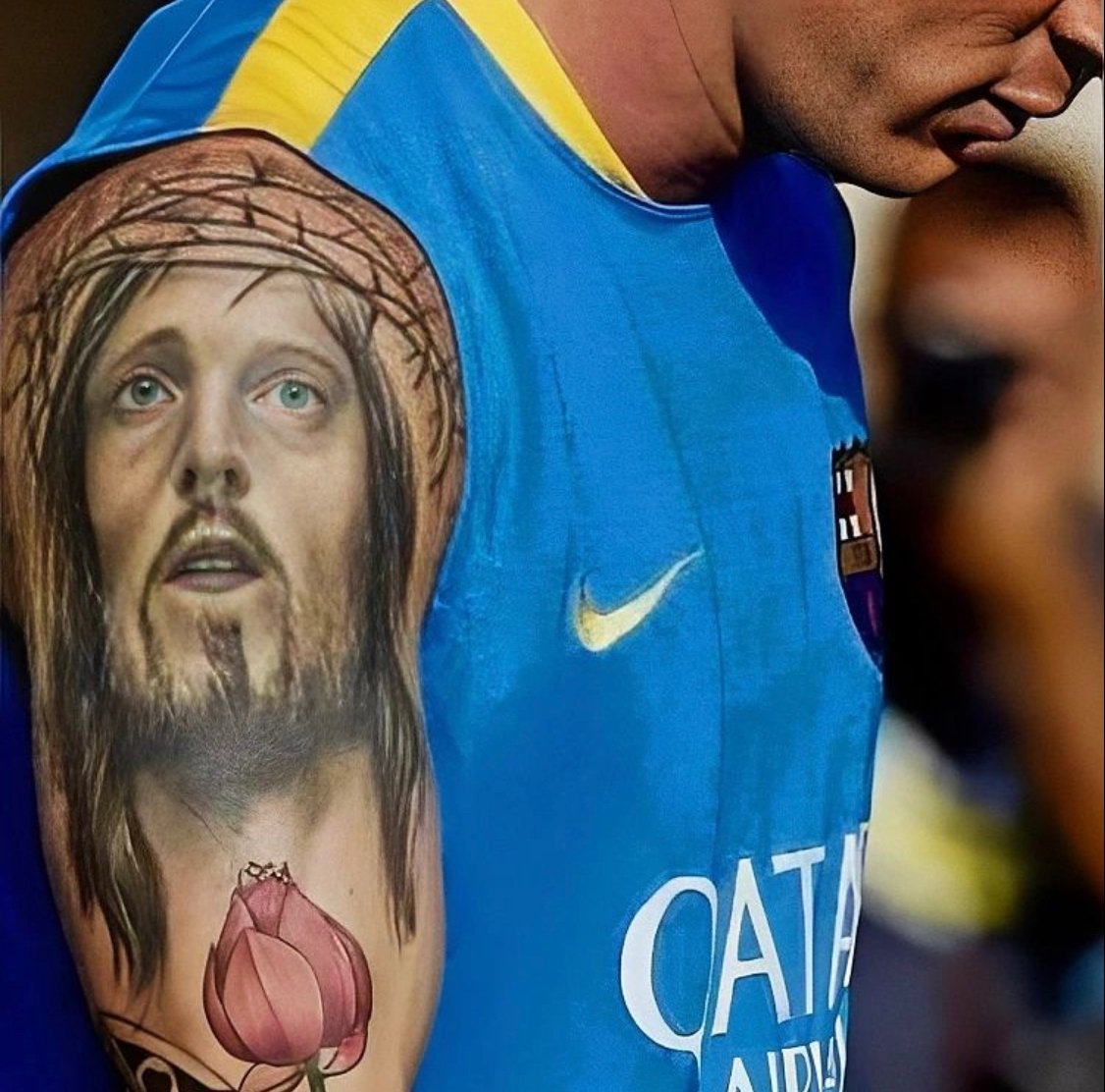 Иисус тату Leo Messi