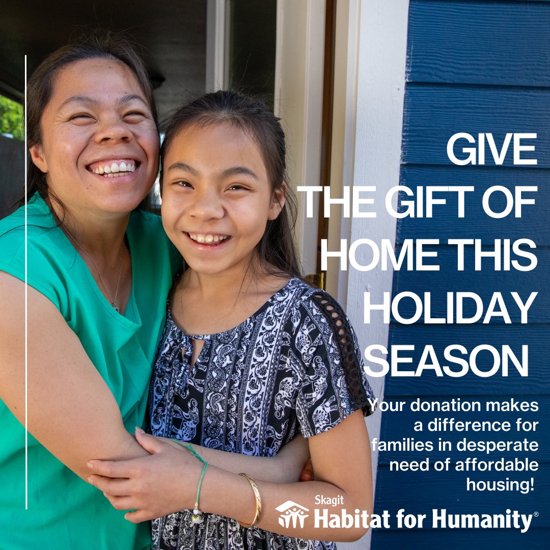 SHFHS's tweet photo. It’s not too late to give! There’s only a few days left until Christmas, but you can donate at any time. 

Donate now and help families in Skagit County achieve affordable housing!

https://t.co/GETuWoeMly 

#skagithabitat #habitatforhumanity #affordablehousing #givingseason https://t.co/SsSro2kFtm