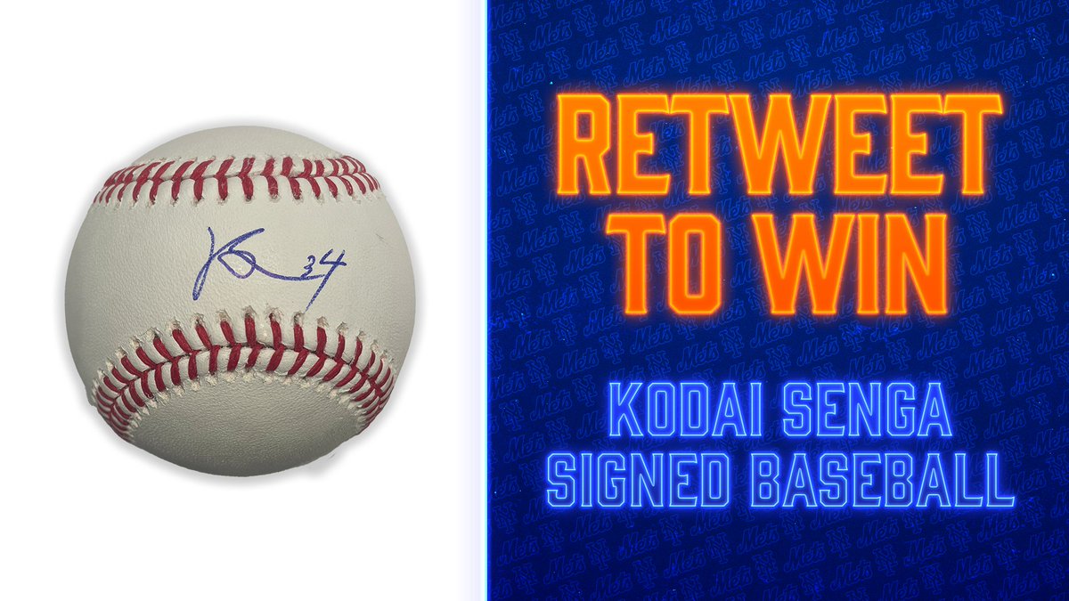 ⚾️ RT TO WIN ⚾️ Retweet this for a chance to win a baseball autographed by @kodaisenga!