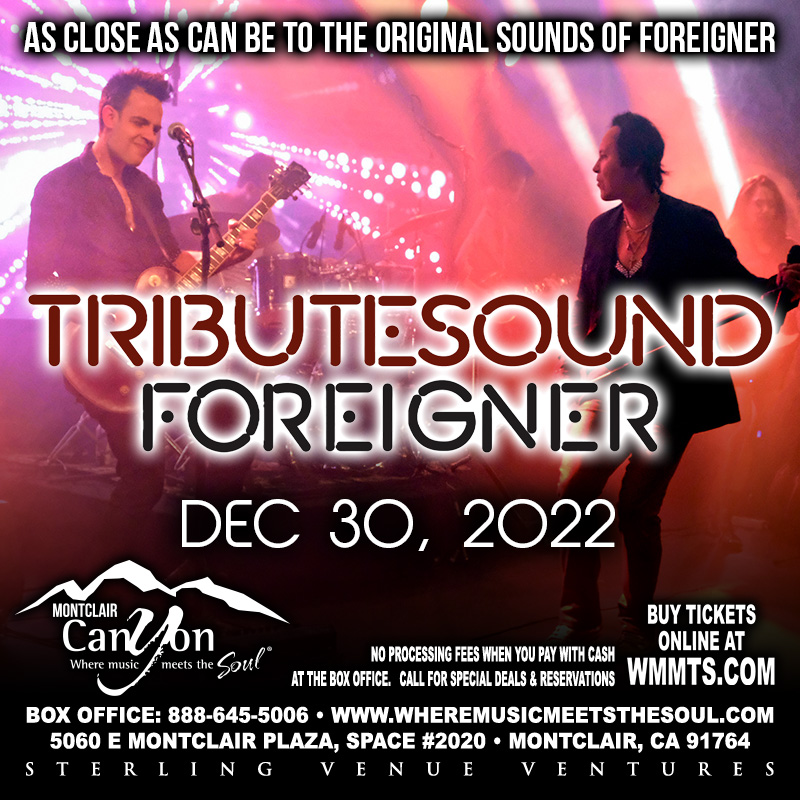 Patricio Castillo is the lead singer of TRIBUTESOUND – Foreigner. Established in 2019, this live show consists of Foreigner’s amazing music catalog presenting an exhilarating performance. #wheremusicmeetsthesoul #montclaircalifornia #inlandempireevents #inlandempirenightlife