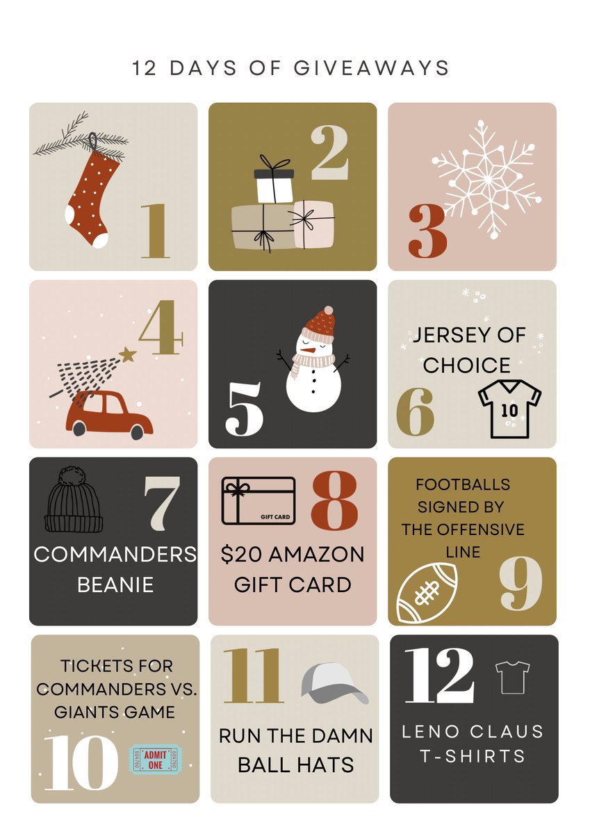 RT to win and check back daily for new giveaways — Day 7: 6 Jerseys of Winners Choice #WPMOYChallenge  Leno