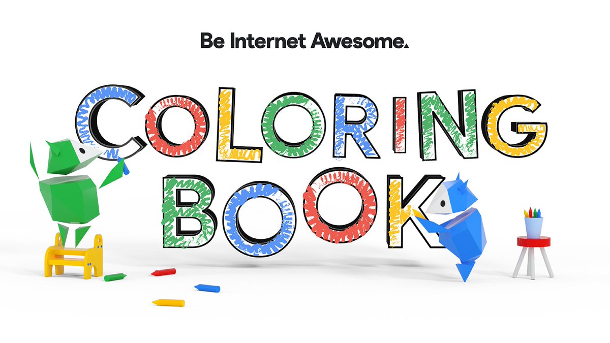 Need a fun Friday activity for your students in the new year? Check out our printable #BeInternetAwesome Coloring Book that teaches students about digital citizenship 🎨 Check it out: goo.gle/3DbMXnq