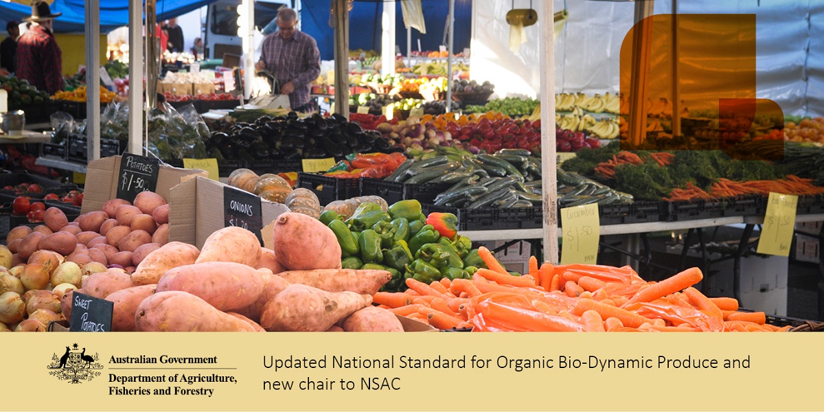 DAFFgov's tweet photo. An updated National Standard for Organic &amp; Bio-Dynamic Produce comes into effect 1 Jan 2023 to better meet industry needs &amp; export opportunities.

Jo-Anne Harrison has been appointed as independent chair to the National Standard Advisory Committee. Visit: https://t.co/223Jc0kBtc https://t.co/P69fEua4tP