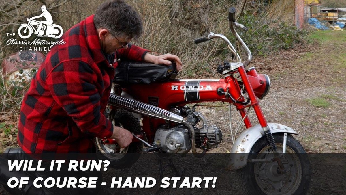 MotorcyclesJPN's tweet photo. 【1973 Honda ST70 - nostalgic look back &amp; ride】
"This bike is unrestored and has been inherited by Dave after the previous owner passed away."
 [Motorcycle No. 339 (Ⅱ)]
#HondaDax #ST70 #ST90 #Minibike #Honda

《Video (5:15)》https://t.co/EVtdeZVaFH https://t.co/ojekAS3yNz