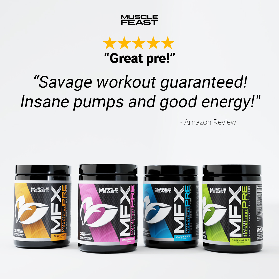 Muscle Feast LLC on Twitter "Elevate your workout with MFX Pre to ensure you're getting