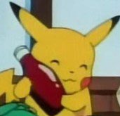 PokemonGems's tweet photo. Pikachu really loves his ketchup https://t.co/YvaDChhdJP